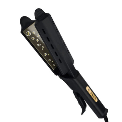 Hair Straightener with Four-gear Temperature, Ceramic Tourmaline Ionic Flat Iron for Women, Wide Panel Design