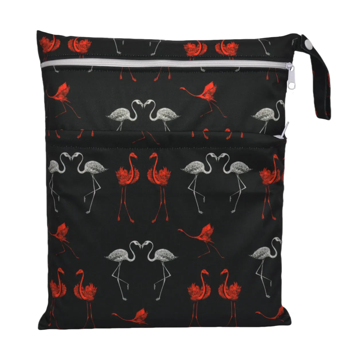 Sigzagor Wet & Dry Baby Diaper Bag – Waterproof Reusable Washable Nappy Bag with Double Zippers