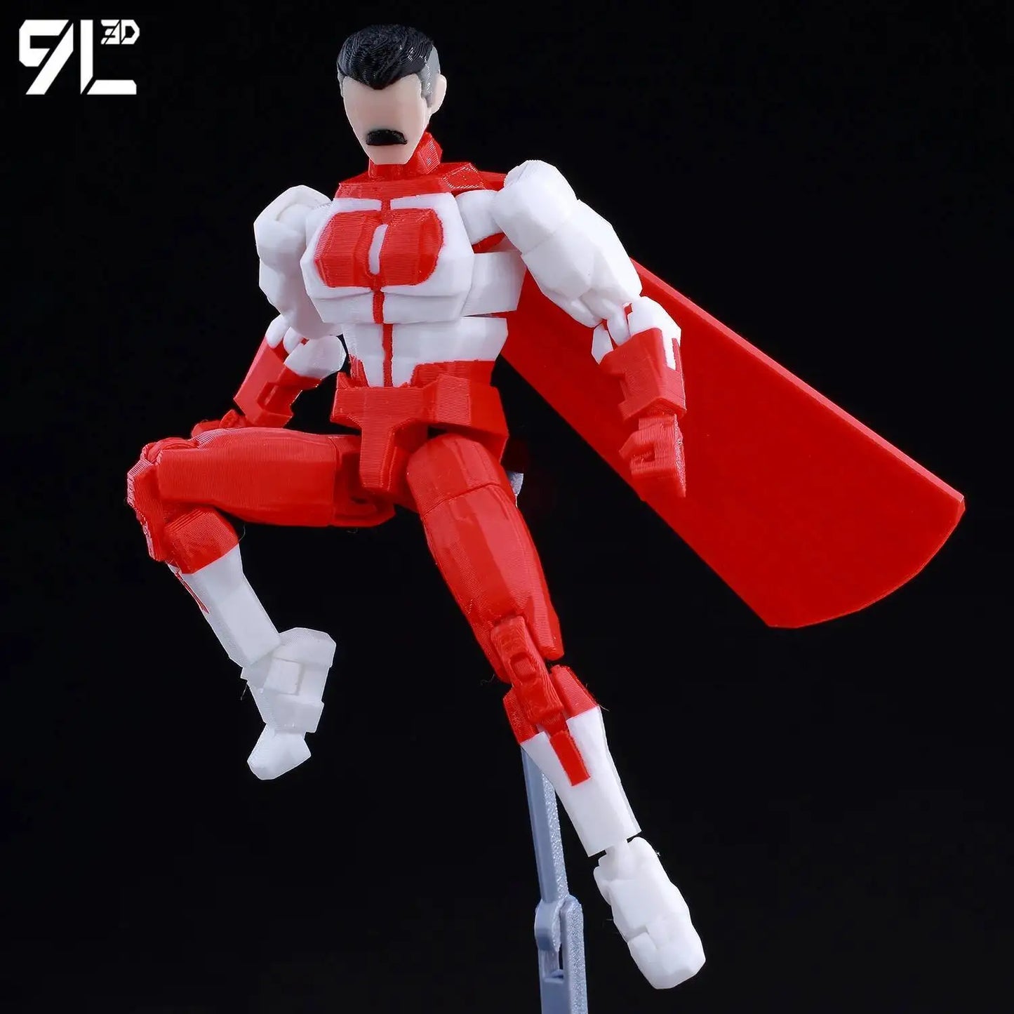 3D Printed Invincible 2.0 Superheroes Action Figures – Multi-Jointed Anime Toy Model Ornaments Gifts