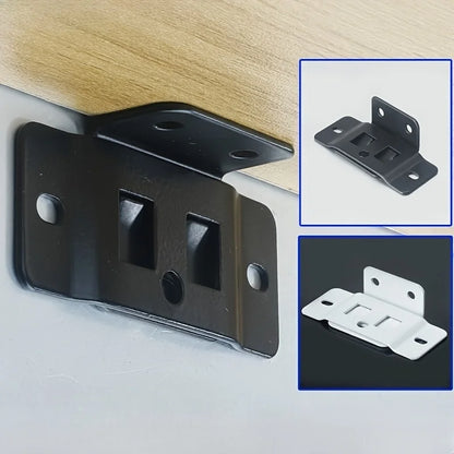 10Pcs Heavy-Duty L-Shaped Furniture Brackets with Screws – Durable Cabinet Support Racks for Easy Installation and Home Repair