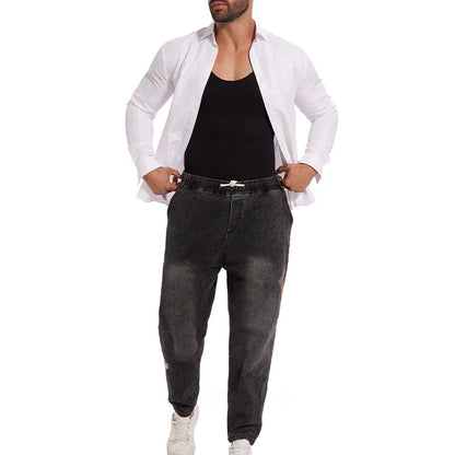 Men’s Sleeveless Bodysuit Shaper — Full Body Compression Undershirt, Tummy Control Slimming Vest Shapewear