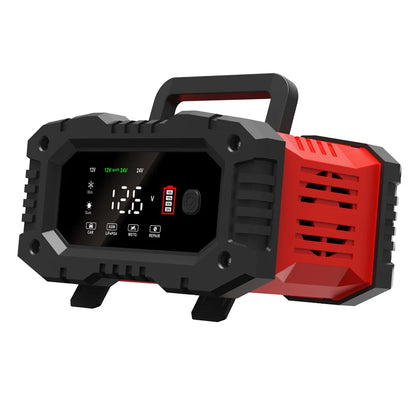 12V/24V Fully Automatic Smart Battery Charger — 7-Segment Pulse Repair for AGM, GEL, WET Lead-Acid Car Batteries