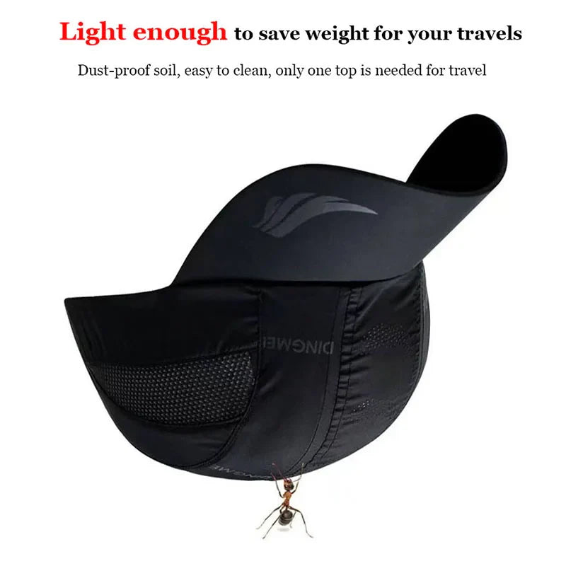 2024 Summer Sports Cap – Men’s and Women’s Quick-Dry Baseball Snapback, Running, Golf, Kpop Solid Mesh Hat