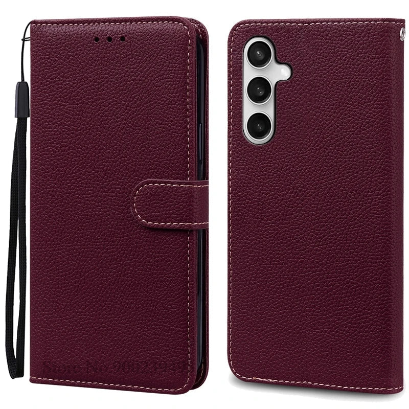 Samsung Galaxy A17 5G Case - Leather Flip Wallet Cover for A175F/A176B 4G & 5G