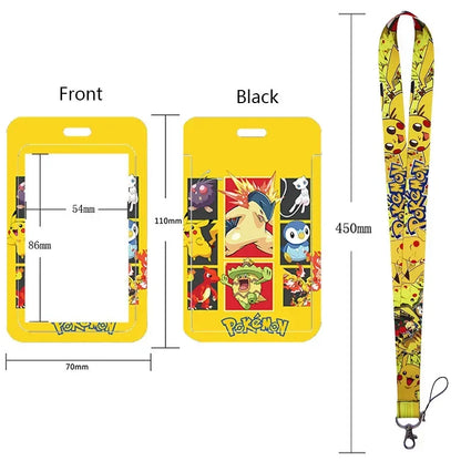 Pikachu Neck Strap Lanyard for Keys – ID Badge Holder, Keychain, Key Rings, Fashion Accessory Gift