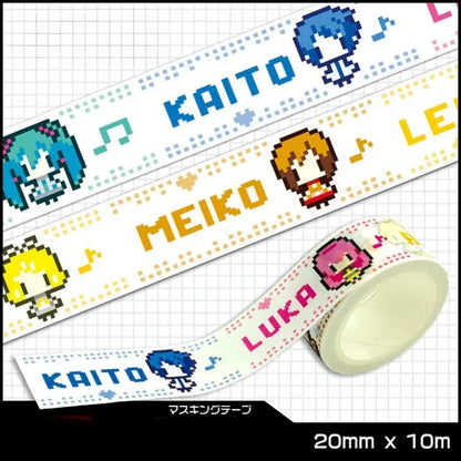 Hatsune Miku Anime Washi Tape — Waterproof Cartoon Paper Tape for Crafts, School Stationery & Gifts