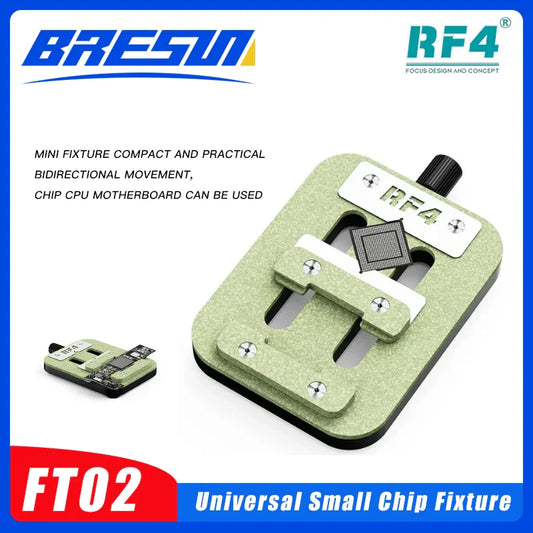 RF4 FT02 Universal PCB Holder – Precision Mainboard Fixture with Adjustable Clamp for IC Chip Repair & Soldering