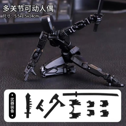 DIY Luminous T13 Multi-Joint Shapeshift Robot & Dog – 3D Printed Movable Mannequin Action Figures for Kids & Gifts
