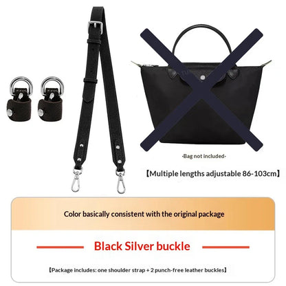 Leather Shoulder Strap for Longchamp Terra Bag - No-Punch Replacement Handle Strap Accessory