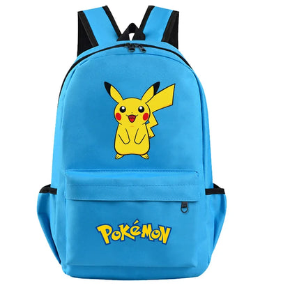 Pokemon Kids Backpack — Pikachu, Charizard, Bulbasaur, Snorlax & Eevee Schoolbag Cartoon Gift