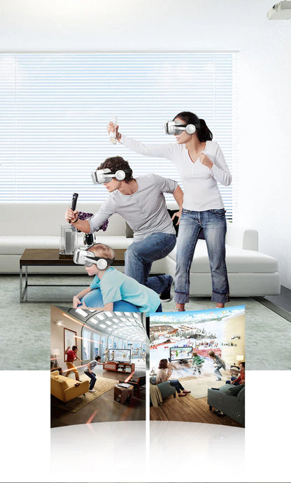 Shinecon 3D VR Headset – Virtual Reality Glasses with Helmet Lenses for Smartphones