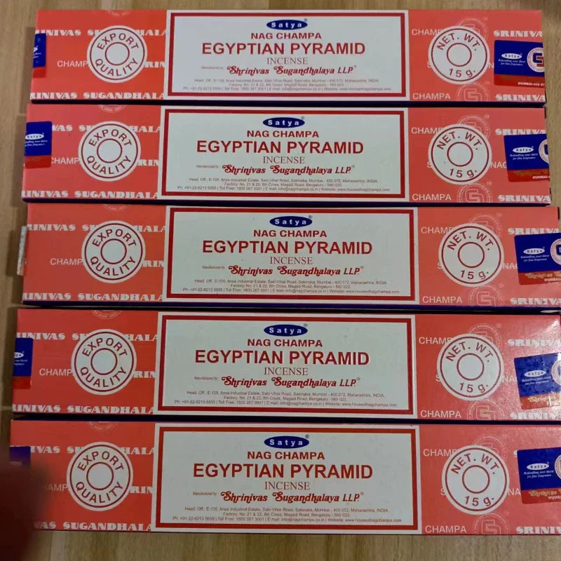 5 Box NAG Champa Satya Incense Collection – Handmade Sticks with Refreshing Medicinal Aromas for Home Fragrances