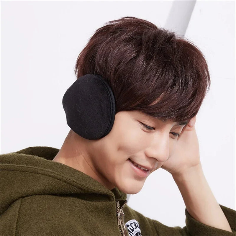 Stay Cozy and Stylish with Windproof Earmuffs for Men and Women - Thicken Plush Winter Warm Fleece Ear Protectors for Outdoor Activities