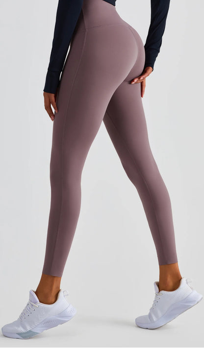 Women’s Lycra Four-Way Stretch Yoga Pants – High Waist Seamless Sports Leggings, T-Line Free Gym Fitness Wear