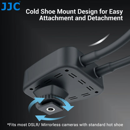JJC LED Macro Arm Light — 10-Level Adjustable Brightness for Macro Photography, Compatible with Canon, Nikon, Sony, Olympus, Fujifilm DSLR