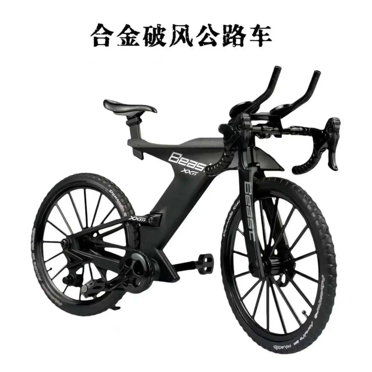 1:8 Dual Shock Downhill Mountain Bike Alloy Model - Soft Tail Metal Racing Toy & Birthday Gift