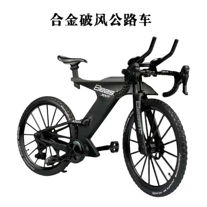 1:8 Dual Shock Downhill Mountain Bike Alloy Model - Soft Tail Metal Racing Toy & Birthday Gift