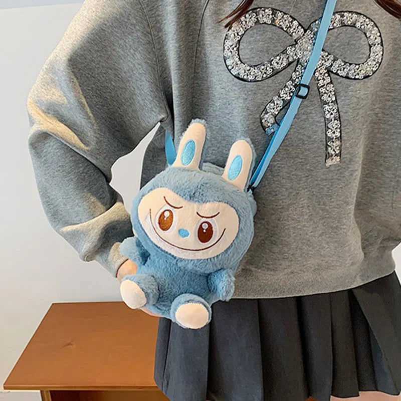 Fashion Cute Plush Doll Crossbody Bag — Multifunctional Phone Pouch & Toy, Versatile Birthday Gift for Girls