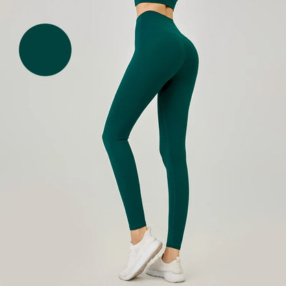 Women's High Waist Seamless Leggings - Naked Feel Push Up Yoga Pants For Fitness, Running & Gym Training