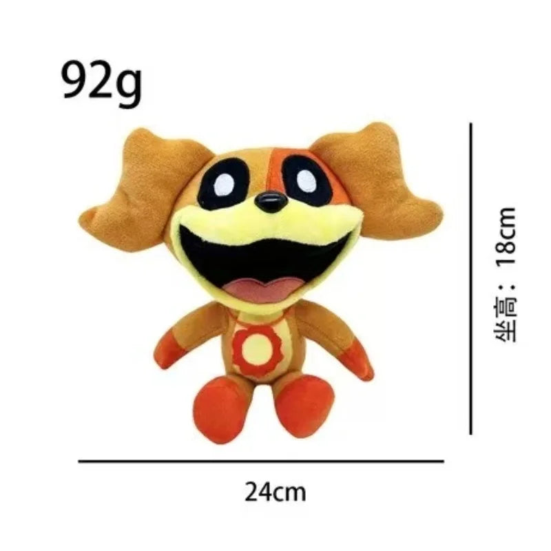 Smiling Animal Anime Plush Toy – Horror Cat Doll, Soft Cartoon Plush for Festival Decoration & Gift