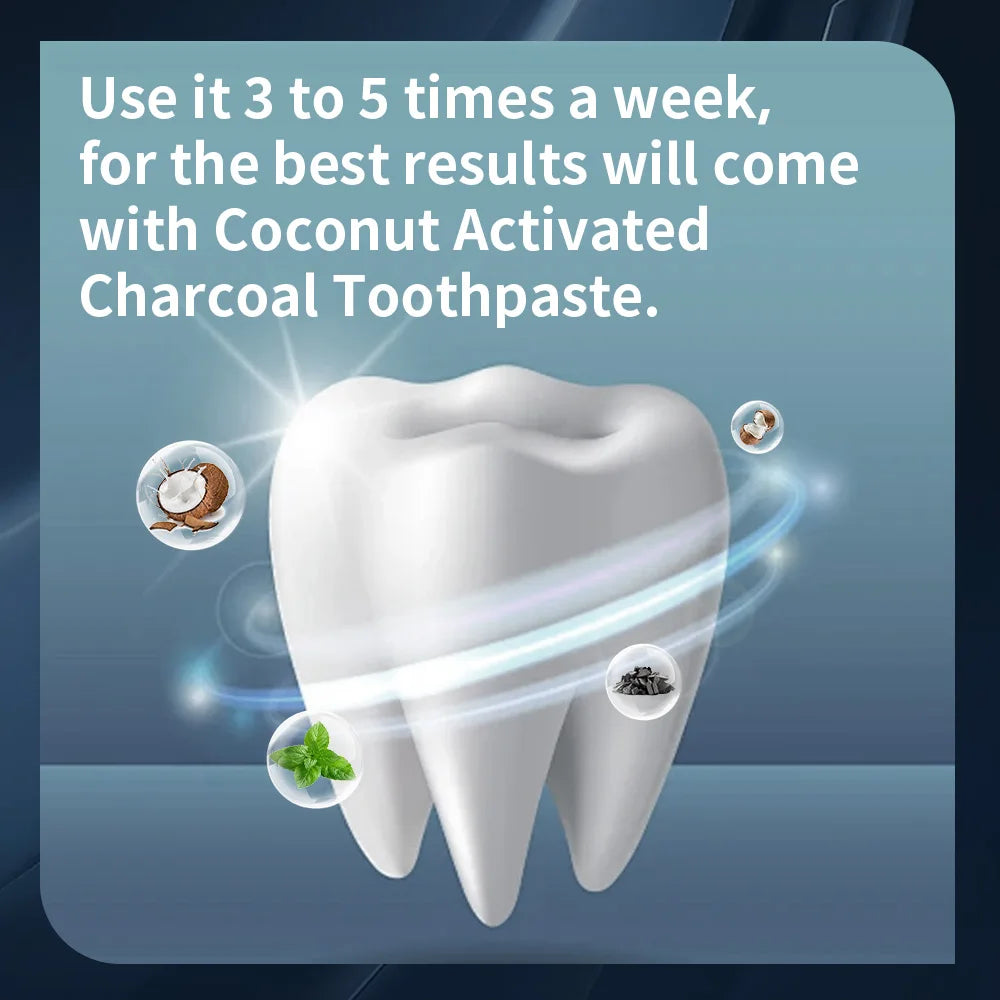 Activated Charcoal Mint Toothpaste – Natural Teeth Whitening, Plaque Removal, No Artificial Colors