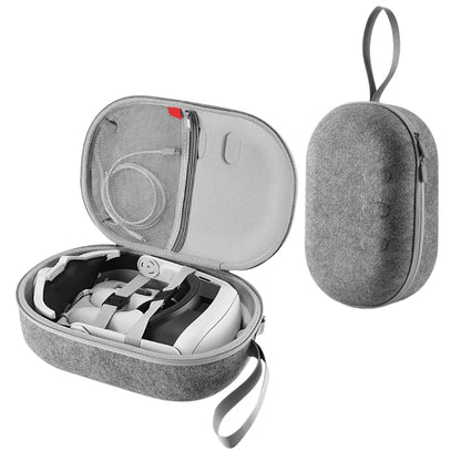 Portable Carrying Case for Meta Quest 3 - Travel-Sized VR Storage Bag with Larger Capacity, Protective EVA Material for Quest 3 Accessories