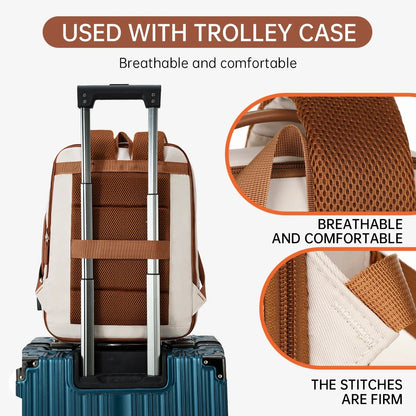 USB Rechargeable Laptop Backpack - Waterproof Large Capacity Unisex School & Travel Bag