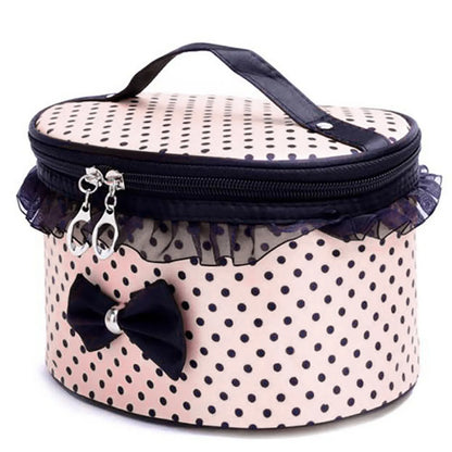 Portable Travel Cosmetic Bag - Makeup & Toiletry Organizer Handbag Holder