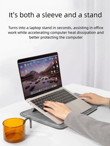 Laptop Sleeve Case 13–16 Inch – Notebook Bag with Stand for MacBook, Huawei, HP, Dell, Air & Pro, Unisex