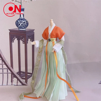 1/6 Female Doll Hanfu Outfit – Ancient Traditional Dress for 12-Inch Action Figures, Cosplay Model Toy