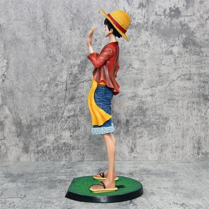 One Piece 42.5cm Straw Hat Monkey D. Luffy Figure – 1/4 Scale Large Smiley Anime Statue, Decorative Doll Toy Gift