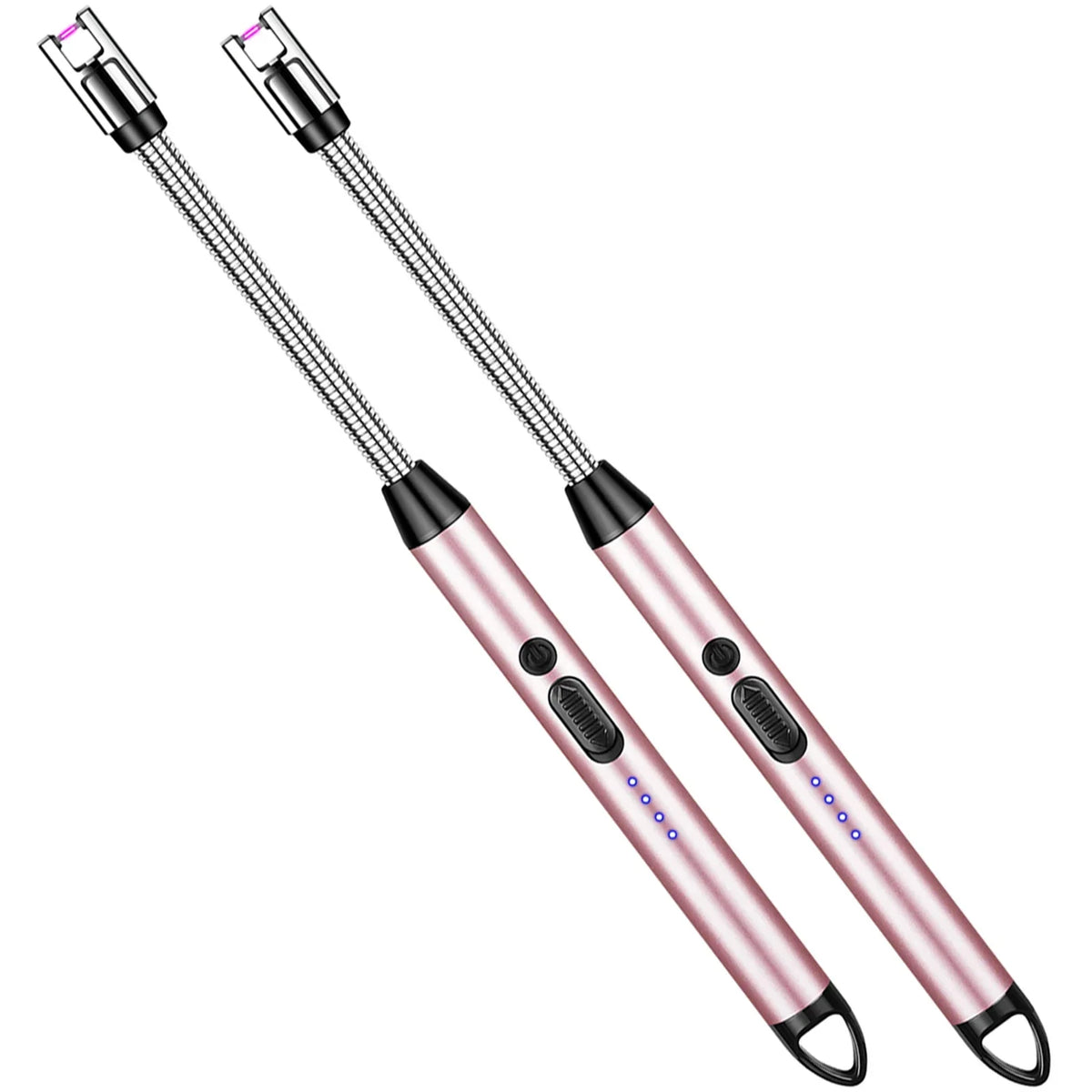 360° Type-C Rechargeable Windproof Plasma Lighter – Curved Flameless USB Arc Ignition Tool for BBQ, Kitchen, Candle & Gas Stove Use