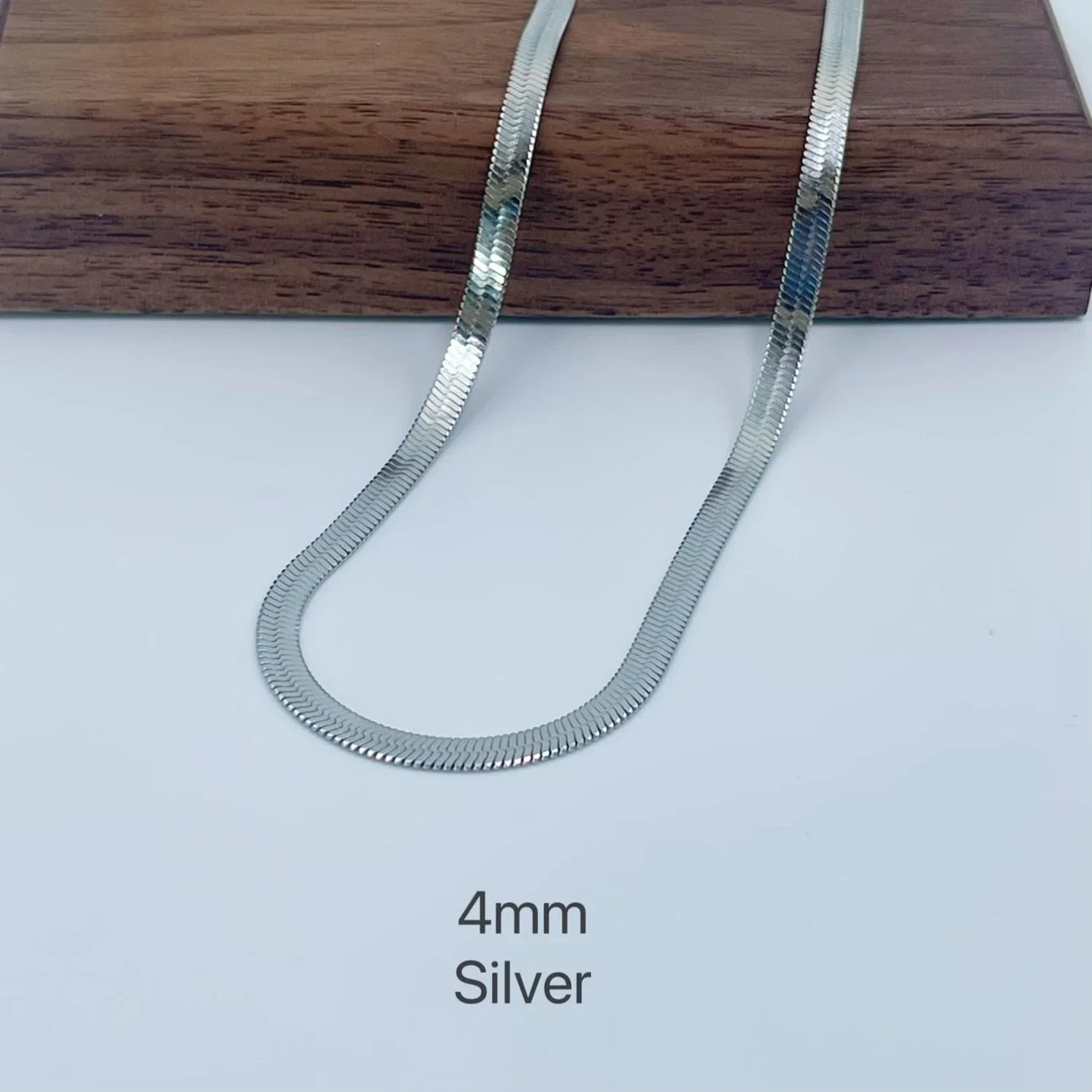 Minimalist Unisex Snake Chain Necklace Choker – Stainless Steel Herringbone Gold Color Fashion Jewelry for Women & Men