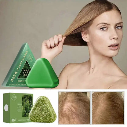 Natural Herbal Usman Grass Shampoo Soap – Handmade Hair Care for Nourishing, Oil Control & Refreshing Soft Hair