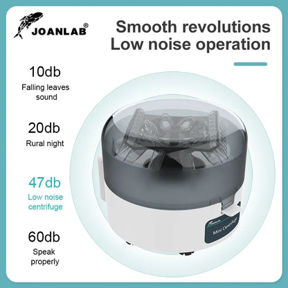 JOANLAB Mini Centrifuge Machine – PCR Plasma Lab Microcentrifuge 4000/7000rpm for 0.2/1.5/2ml Tubes