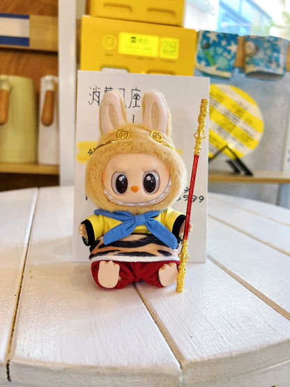 Cartoon Labubu Cute Minions Wukong DIY Outfit – Mini Vinyl Doll Clothing Set & Kawaii Accessories Gift