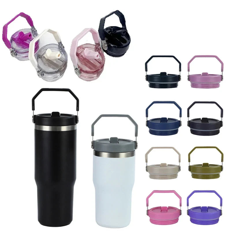 Stanley 20/30oz IceFlow Spill-Proof Cup Cover – Replaceable Eco-Friendly Spiral Straw Accessory