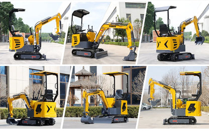 1 Ton Mini Excavator — Kubota Engine, EURO 5 Agricultural Digger, Customizable Compact Excavator for Sale