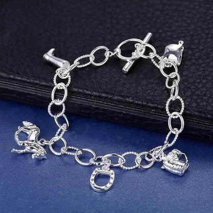 925 Sterling Silver Bead Bracelet – High-Quality Romantic Chain for Women, Fashion Jewelry Gift for Engagement, Party & Wedding