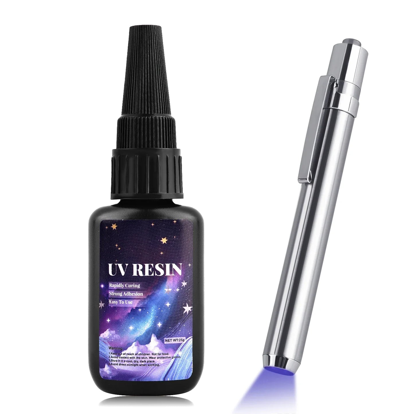UV Bonding & Welding Glue Kit - Quick-Drying Super Bonding UV Glue for Glass, Metal, Wood DIY Craft & Decor
