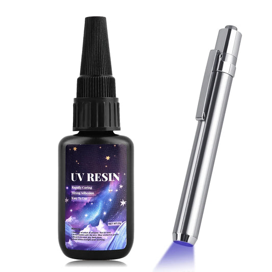 UV Bonding & Welding Glue Kit - Quick-Drying Super Bonding UV Glue for Glass, Metal, Wood DIY Craft & Decor