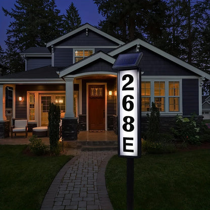 Solar Door Sign Lights - Automatic Outdoor Address & Mailbox Lights for Homes and Commercial Areas