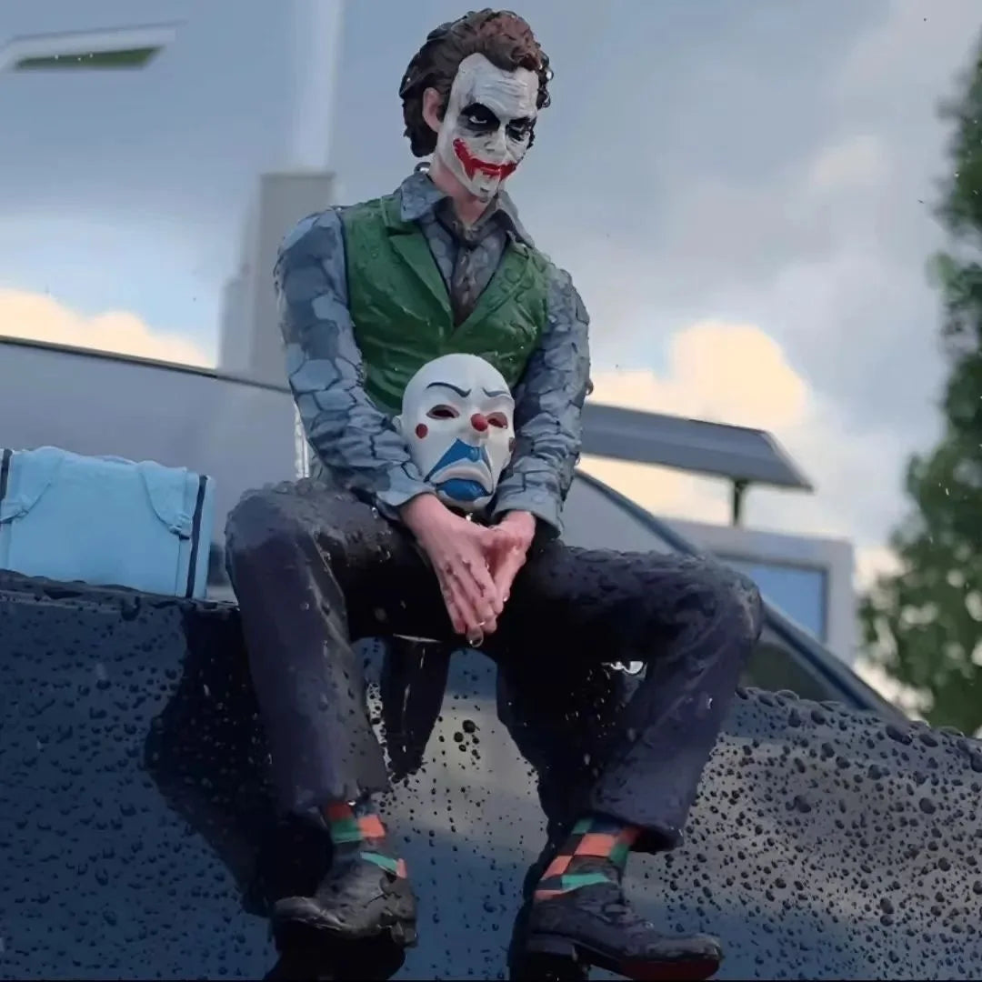 Joker Heath Ledger Action Figure - Portable Wild Mask Car Roof Decoration Statue Model Collectible Gift