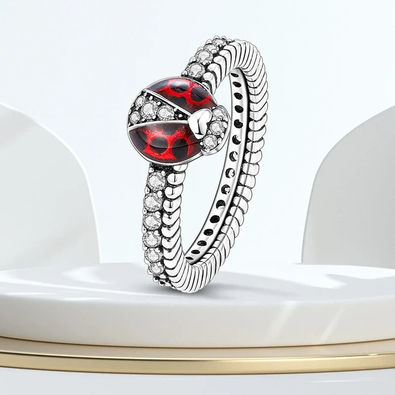 925 Sterling Silver Rings - Bow, Heart, Sun, Moon & Star Zircon Jewelry for Women, Birthday & Anniversary Gift