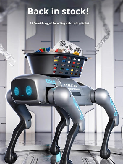 AI Smart Robot Dog Toy - Programmable Remote Control Robot with Loading Basket