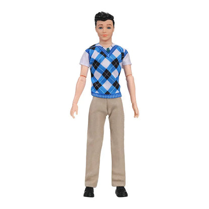 30cm Fashion Ken Doll – 1/6 Multi-Joint Movable Boyfriend with Clothes Suit, Dress-Up Toy for Kids