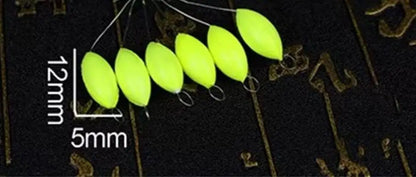 120pcs Oval Fishing Float Beads - Seven Star Bobber Rig Making Beans for Carp Fishing
