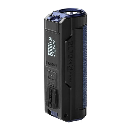 IMALENT BL70 EDC Flashlight – 6000 Lumens Cree XHP70 HI LED, Type-C Rechargeable Dual Light Source for Camping & Work
