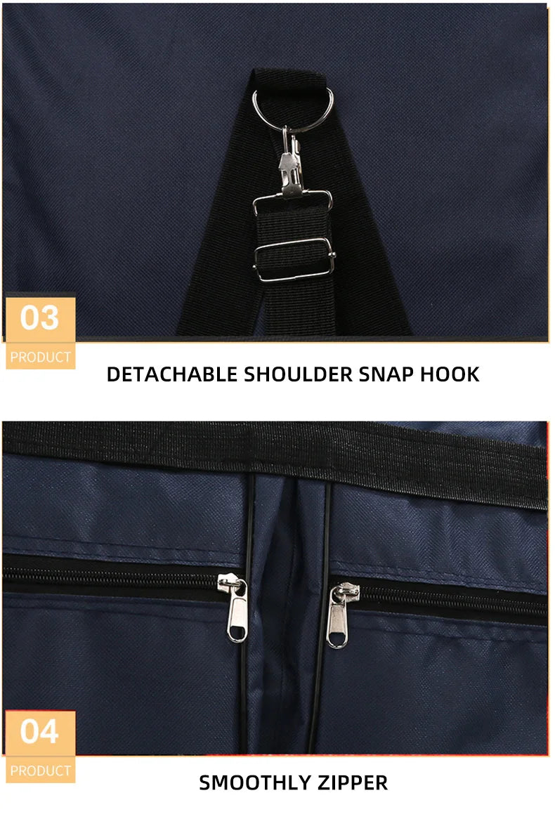Foldable Travel Bag Y36A – Large Capacity Waterproof Business & Sports Duffel, Wear-Resistant Portable Handbag