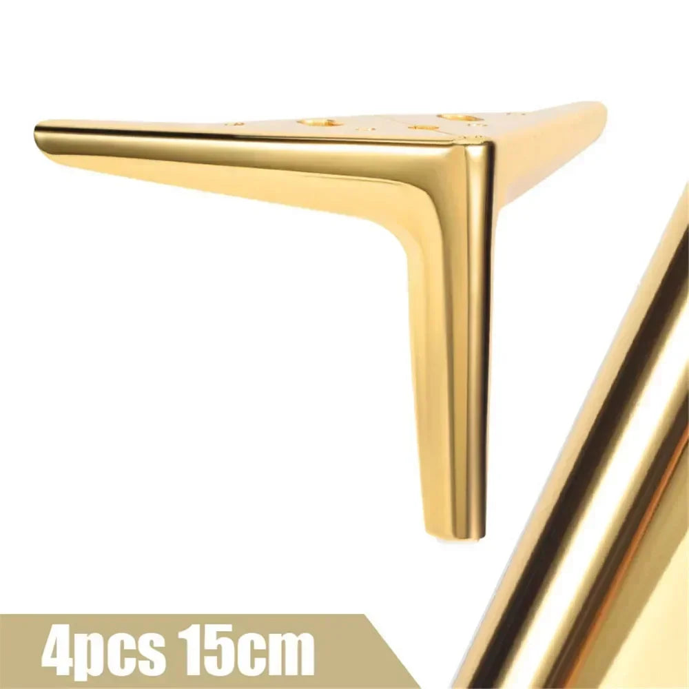 4Pcs Metal Furniture Legs – Heavy-Duty Feet for TV Stand, Sofa, Cabinet & Table, 800KG Load Capacity